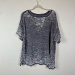 Free People We The Free  Distressed V Neck Jordan Burnout Tunic Top Women's L Photo 1