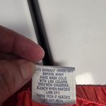 Cabaret Women 100% Silk Pant Lounge Capri Size Xlarge Orange Peach Embroidered Photo 5