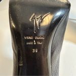 Giuseppe Zanotti  Black Leather Stiletto Heeled Ankle Boots Size 39 Size 9 Photo 6