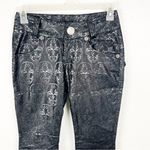 THOMAS WYLDE Black Metallic Skull Graphic Pants, Size 0 Photo 9