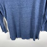 J. McLaughlin 100% Linen Blue Knit Long Sleeve Boat Neck Sweater Top Size Small Photo 9