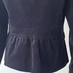 Talbots  Velvet Blazer Single Breasted Size 10 Dark Academia Goth Office Siren Photo 3