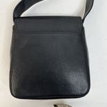 Vintage Bag Black Leather Crossbody Silver Heart Concho Adjustable Strap READ Photo 6