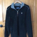 The Southern Shirt Company Sherpa Black Pullover Fuzzy Sweatshirt Long Sleeve Photo 0