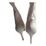 Gianni Bini  Katerina White Over the Knee Pearl Bridal Stiletto Cowboy Boots 9.5 Photo 2