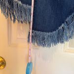 INC  International Concepts Straight Leg cropped fringe jeans Denim button fly Photo 7