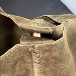 Haute Hippie  | Olive Green Suede/Leather Festival Hobo Bag w/ Matching Mini Bag Photo 9