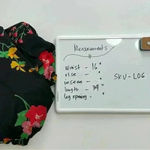 CAbi  Drama Skirt Black Floral‎ Print Black Wrap Midi Style Size Medium Womens Photo 13