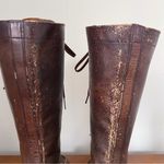 American Vintage vintage • 1930s G.H. Bass aviator boots lace up knee high brown leather antique Photo 8