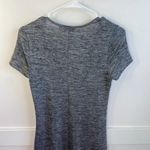 Apt. 9  Heathered Gray Shark Bite Hem Short Sleeve Shirt Photo 5