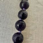 Heidi Daus Statement Floral Necklace with Genuine Amethyst Beads & Multicolor Cr Purple Photo 4