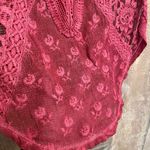 Free People Boho Not So Sweet Victorian Lace Crochet Tank Top, Small Photo 2