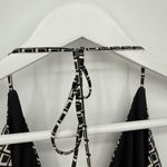 Alyn Paige NY Geometric Satin Halter Formal Y2k Dress Size 4 Photo 4