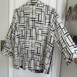 John Mark  Art to wear geo print button down Photo 5