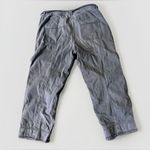 Anthropologie  Gray Utility Cargo Pants Raw Hem Rope Belt Size‎ 30 Boho Casual Photo 1
