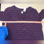 Gap  Henley Shirt Mini Dress Geometric Print Size Small Long Sleeve V Neck New Photo 4