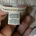 American Eagle Beige Drawstring Jogger Pants SZ:16 Photo 10