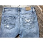 BKE Payton Universal Fit Mid Rise Ankle Skinny Jeans Distressed Light Wash SZ 26 Photo 9