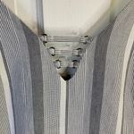 Haute Hippie Gray Stripe Short Cotton Slip Beach Minimalist Dress W-632 Sz S Photo 5