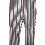 Free People  Striped Linen Blend Ankle Length Pants Sz 2 Photo 0