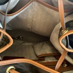 Michael Kors Dark Brown Backpack with Tan Trim Photo 4