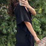 Old Navy Black beach cover up / one size/ has a small tear Photo 3