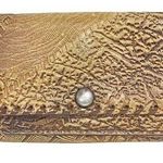 Vintage Small Mini Snap Brown Leather Pouch Coin Purse Wallet Photo 0