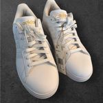 Adidas NWT Women's White and Gold Grand Court 2.0 Sneakers sz 9 Photo 5