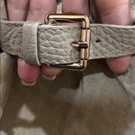 Anna Paola | Italian Leather Satchel w/ Crossbody & Scarf Tan Photo 8