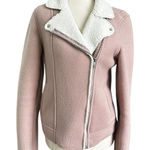 Old Navy Mauve/White Sherpa Cozy Jacket Women's Size Small | 53-11 Photo 0