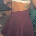 Forever 21 Maroon Skirt Photo 0