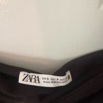 ZARA  Strapless Midi Dress Black Photo 3
