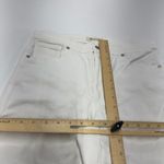 Madewell Jeans Women Size 30 Stovepipe White Denim Slim Leg Button Fly Photo 6