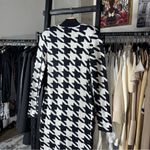 Sergio Hudson x Target Black Houndstooth Strong Shoulder Sweater Midi Dress Size XXS Photo 11