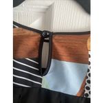 Clover Canyon Clover‎ Canyon Womens Small Dress Tie Waist Front Mod Artsy Abstract Bold Photo 6