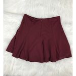 Banana Republic  Women's Skirt Burgundy Sz 6 A-Line Casual Petite Flare Paneled Photo 1