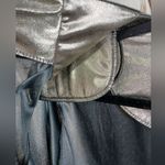 Vintage Joan Walters Silver Metallic Shiny Cardigan Jac Size 8 Photo 7