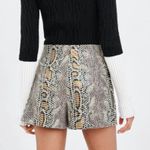 ZARA  Faux Snakeskin Skort Photo 1
