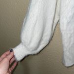 Line and Dot  Revolve Fuzzy Alder Sweater Ivory Small Photo 1