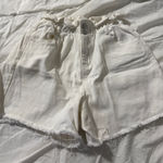 Princess Polly  White Denim Shorts Photo 0