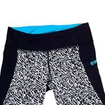 Lululemon‎ Womens Yoga Capri Leggings Pants Size 6 Black White Geometric 28X18 Photo 1