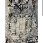 No Boundaries Denim Overalls Shorts Acid Wash Adjustable Straps Pockets Casual‎ Photo 2