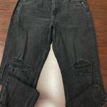 American Eagle  Comfort Stretch Waistband Black Mom Straight Jeans Size 14 Photo 0