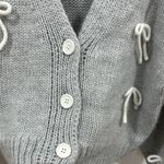 Blu Pepper Button up bow sweater Photo 3