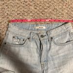 GRLFRND  Helena Distressed Denim Shorts In Color: My Way- Size 24 Photo 5