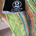 2 Chic Green Pink Orange Blue Purple White Scarf Photo 5