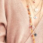 Free People  Boho Multi Layered Evil Eye Necklace Photo 3