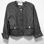 Spanx Ponte Lady Jacket Plaid Jacquard Large NWT Photo 6