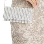 AQUA Beaded Chrystal Gold Chain Purse Clutch Handbag Evening Cocktail Photo 1