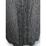 Vintage Black Beaded Evening Jacket Short Sleeve Crewneck XXL Formal Evening Photo 2